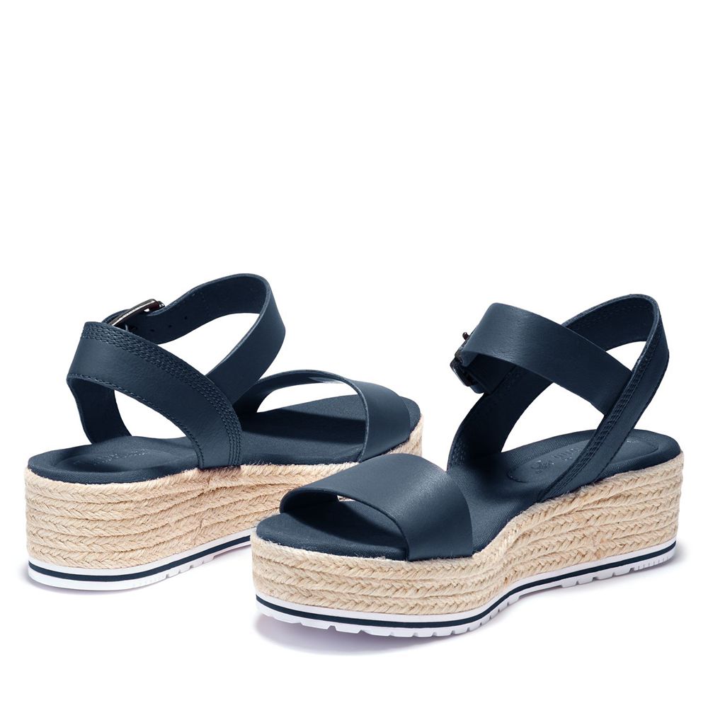 Timberland Σανδαλια Γυναικεια Σκουρο Μπλε - Santorini Sun Ankle Strap - Greece 7324509-FY